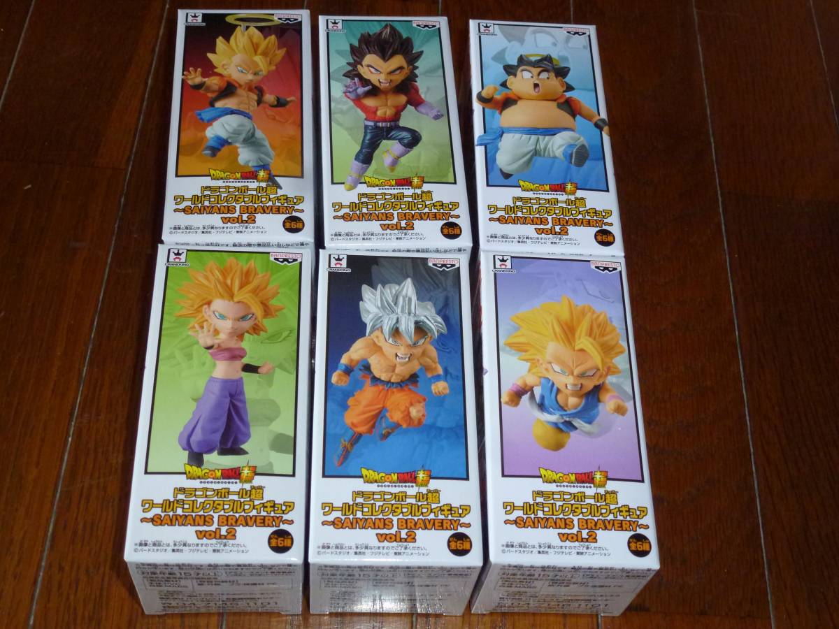 数量4セット　ドラゴンボール超 コレクタブル ワーコレ WCF SAIYANS BRAVERY vol.2 全6種 コンプ_画像1