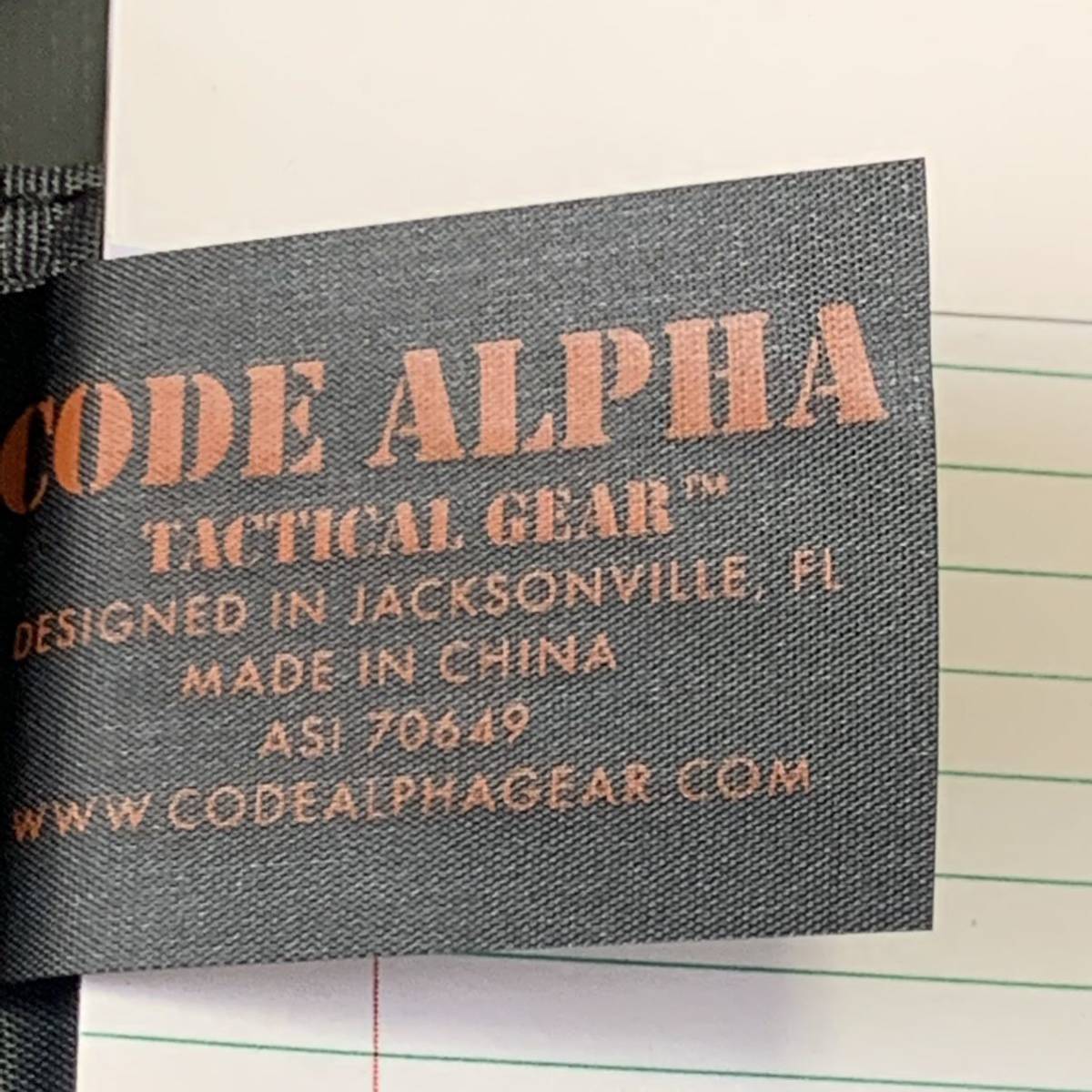 沖縄 米軍放出品 Code Alpha Tactical Gear Walking Wallet with Pad and Pen メモ帳 ノート ペン (管理番号E36)_画像7