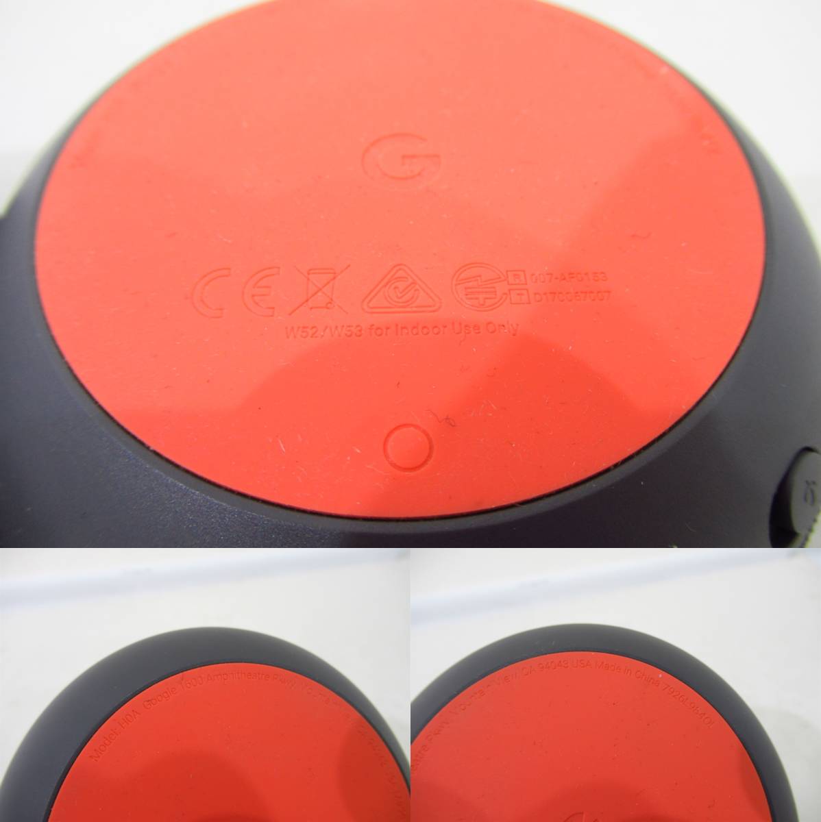 n1663k 【中古】 Google Home Mini グーグルホームミニ チャコール スピーカー 2個セット 【通電確認のみ】 [093-000100]の画像6