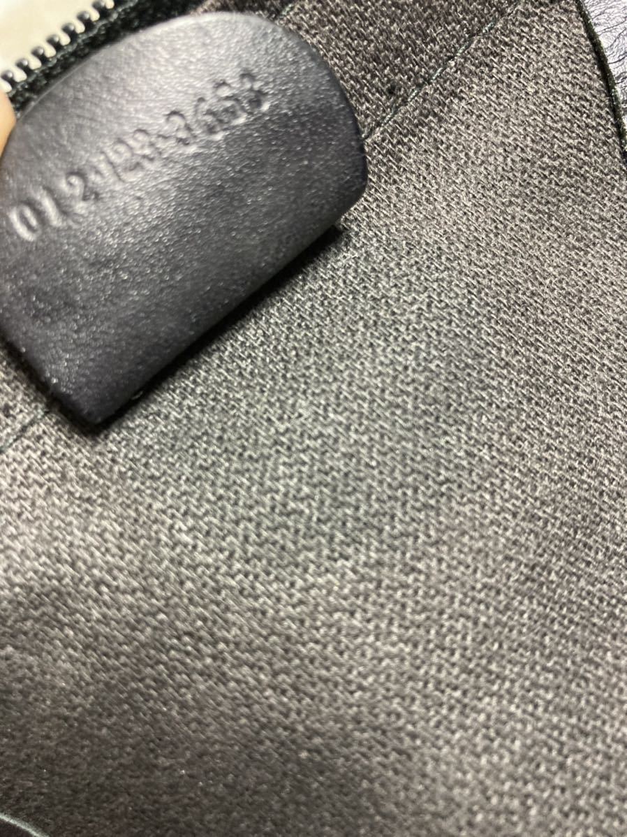 良品 希少 オールドグッチ GGモノグラム 黒色 ポーチ付き 大型ボストンバッグ