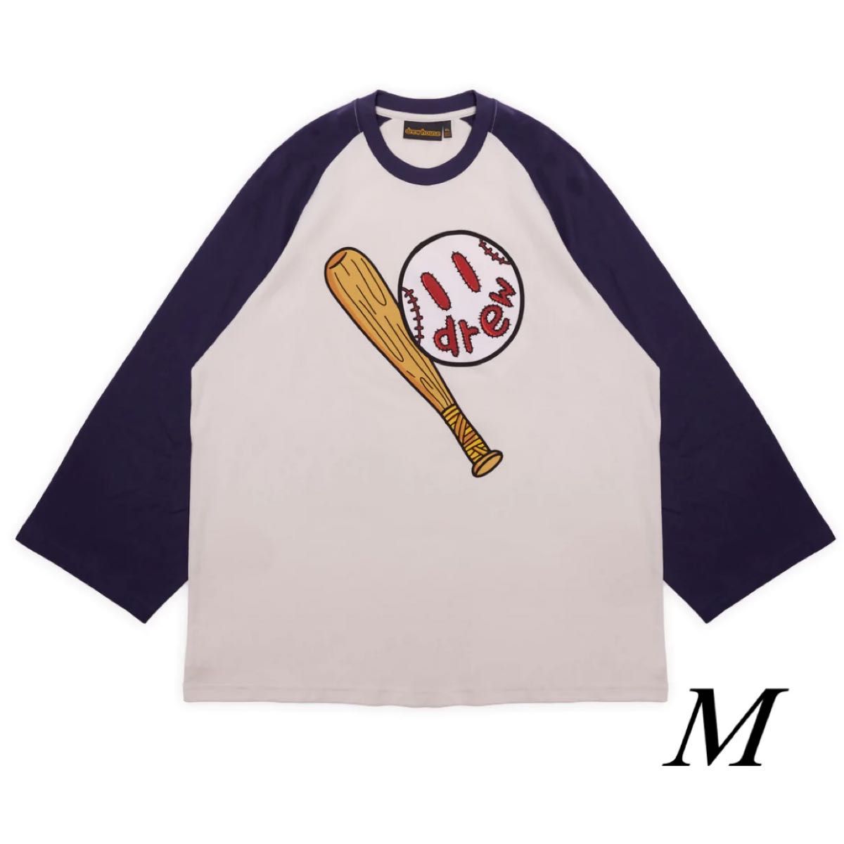 Drew House ドリューハウス play ball baseball Tシャツ tee magnolia navy Mサイズ