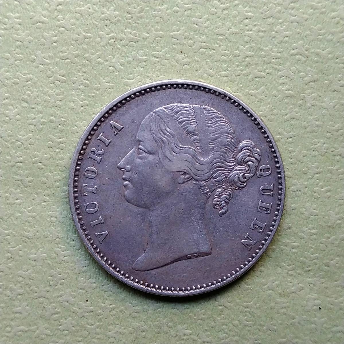 インド １ルピー銀貨 1835年 Cミント-