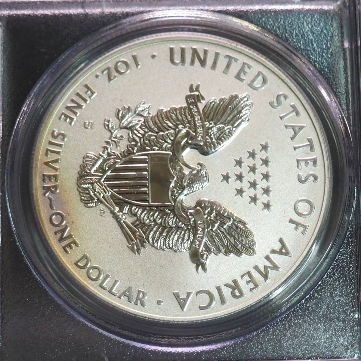 レア トーン有!!】2012年 イーグル 銀貨 PCGS PR70 1ドル First