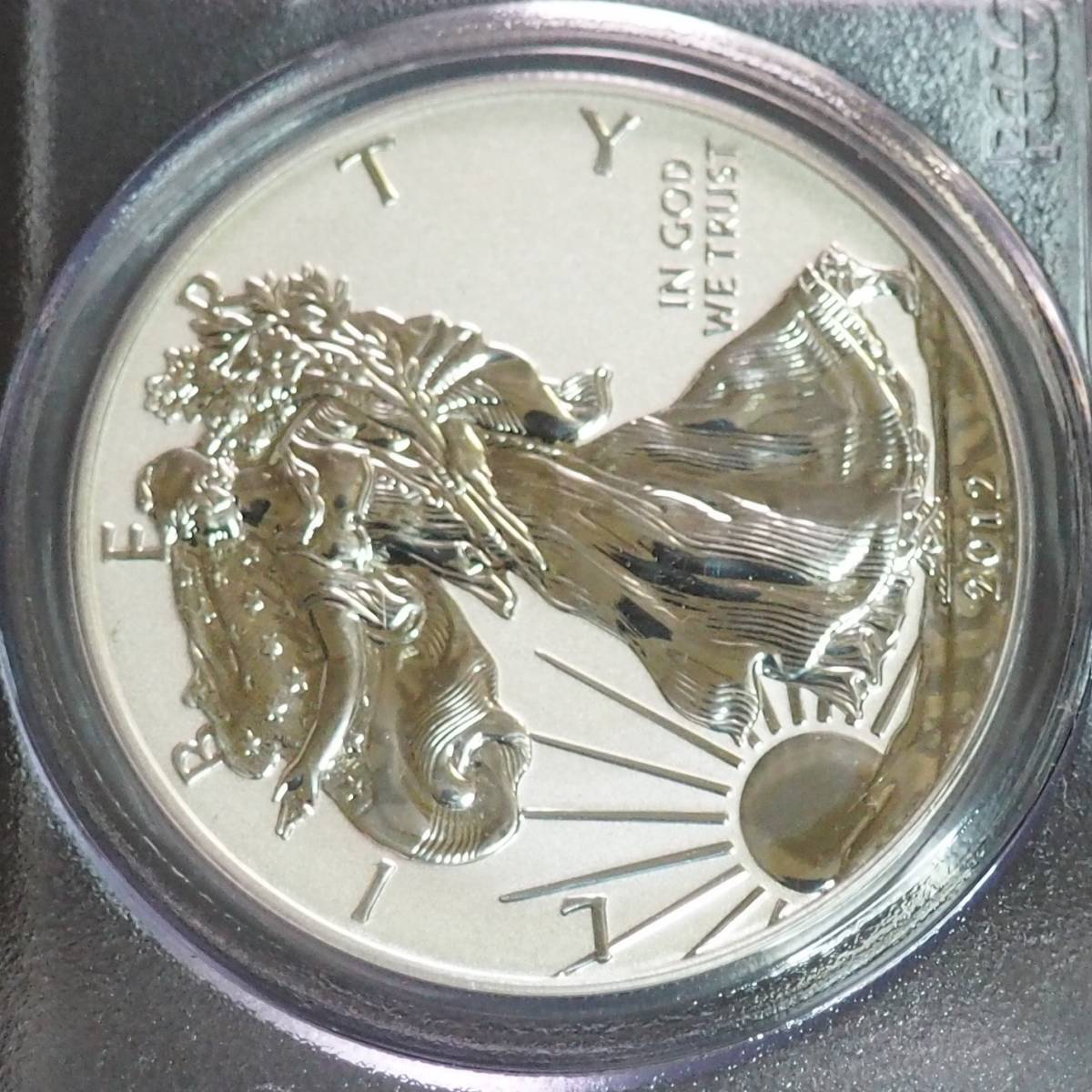 レア トーン有!!】2012年 イーグル 銀貨 PCGS PR70 1ドル First
