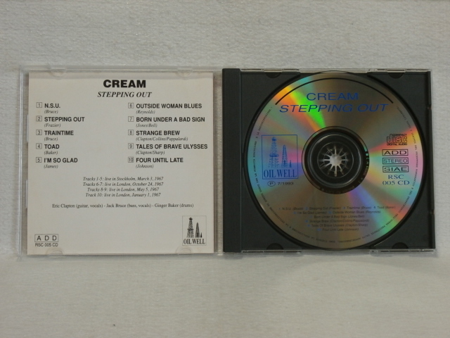 ＜美品＞　クリーム　CREAM 　 /　　STEPPING OUT 　　輸入盤　　（エリック・クラプトン）_画像3