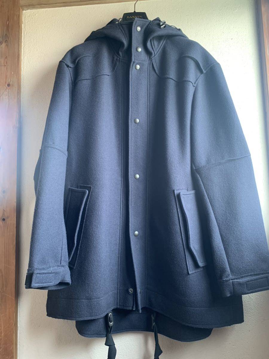 LANVIN オーバーサイズ コート ルカオッセンドライバー 48 ネイビー