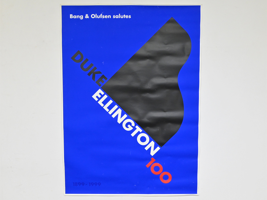 デンマーク Bang&Olufsen “Duke Ellington 100” シルクスクリーンポスター Per Arnoldi/デュークエリントン ジャズ B&O 北欧 ウェグナー