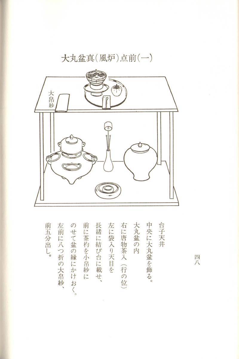 大日本茶道学会『丸盆全伝々書』(大丸盆真行)(中丸盆草)『長盆台子伝書