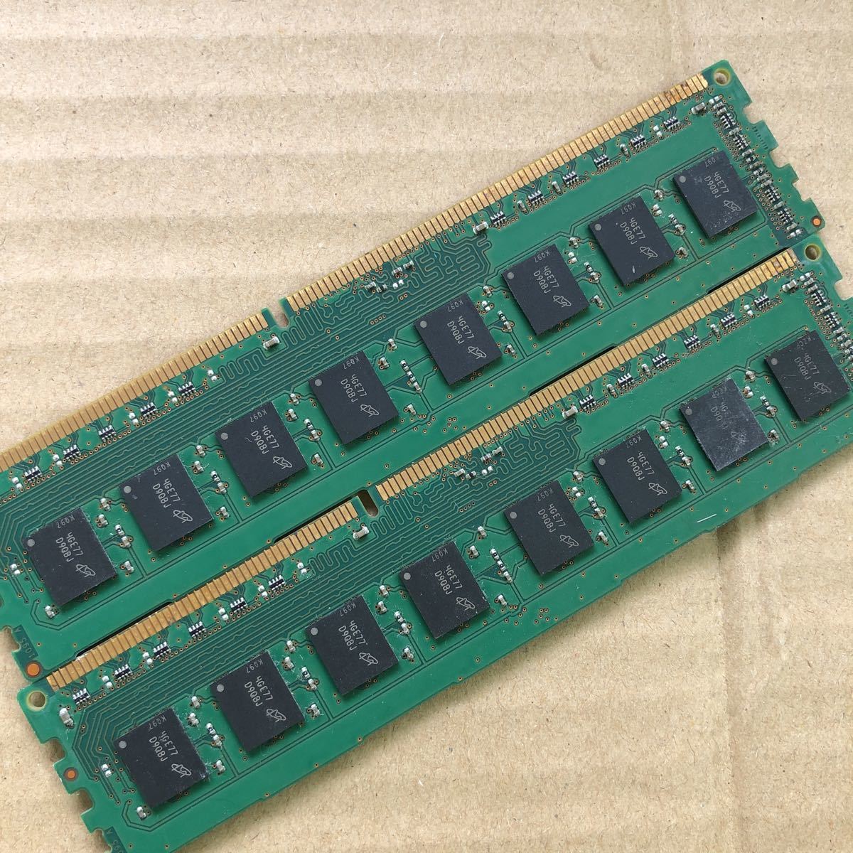 MICRO 8GB 2RX8 PC3-12800U 2枚セット_画像2