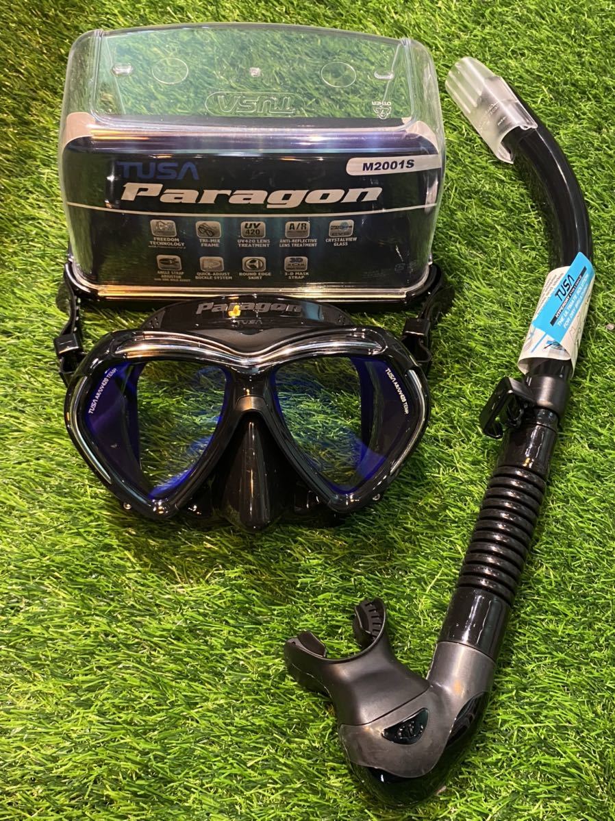 New Tusa Paragon Palagon Diving Mask M2001 SQB BKA SP-170 BK SNORKEL Доступен M-2001