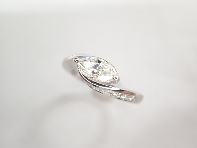 美品 田崎真珠 タサキ Pt900 ダイヤ060ct(L-VS1) リング 指輪