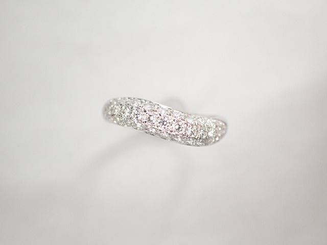 美品 ミキモト Pt950 ダイヤ計0.34ct デザイン リング 指輪_画像2