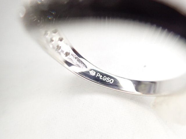 美品 ミキモト Pt950 ダイヤ計0.34ct デザイン リング 指輪_画像5