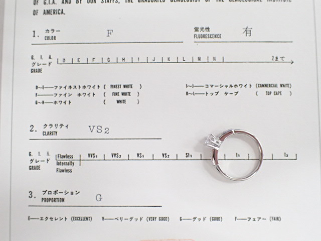 美品 ミキモト Pt900 ダイヤ0.30ct(F-VS2-G) リング 指輪