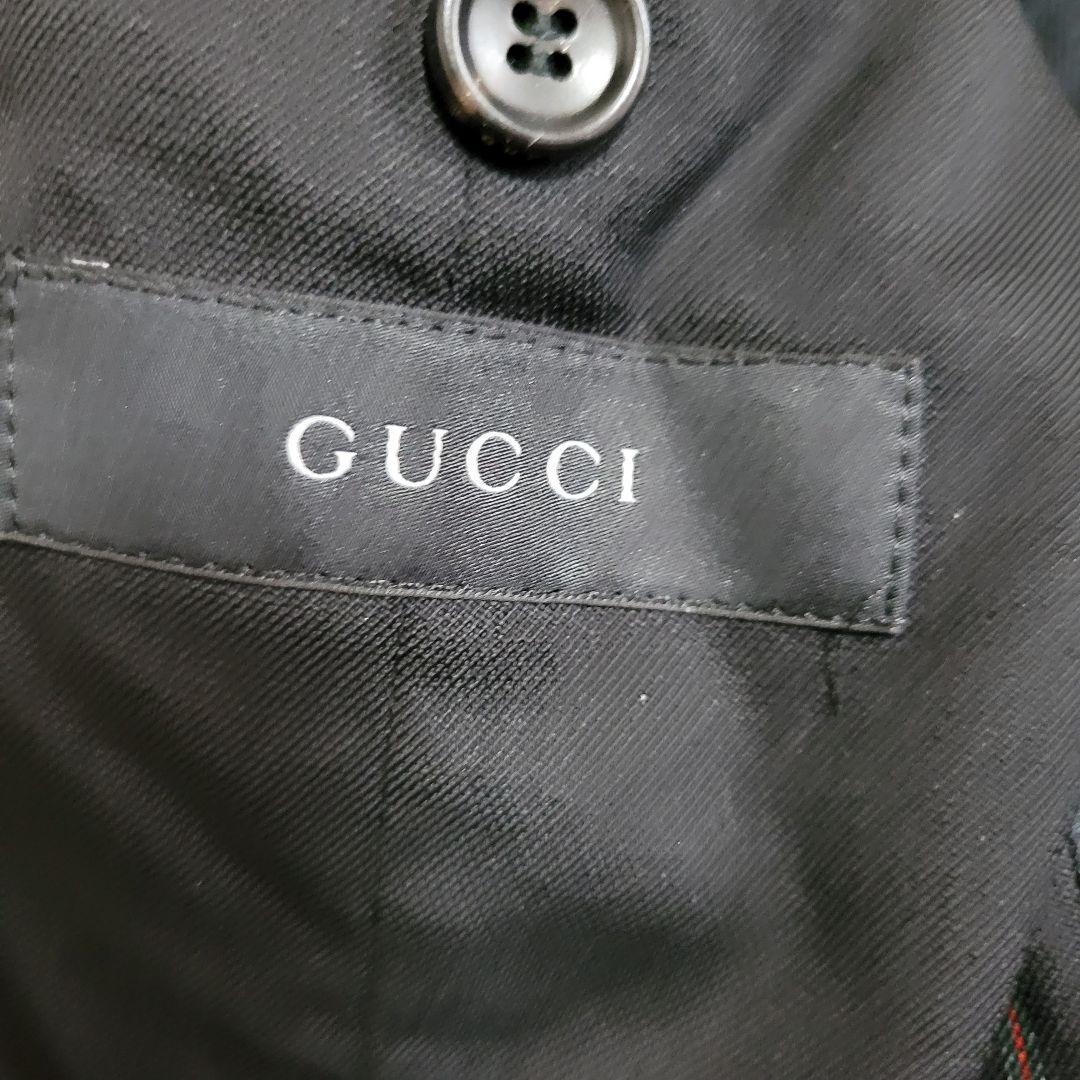 GUCCI 裏地 GCロゴ 総柄 シンプル ジャケット かっこいい コート