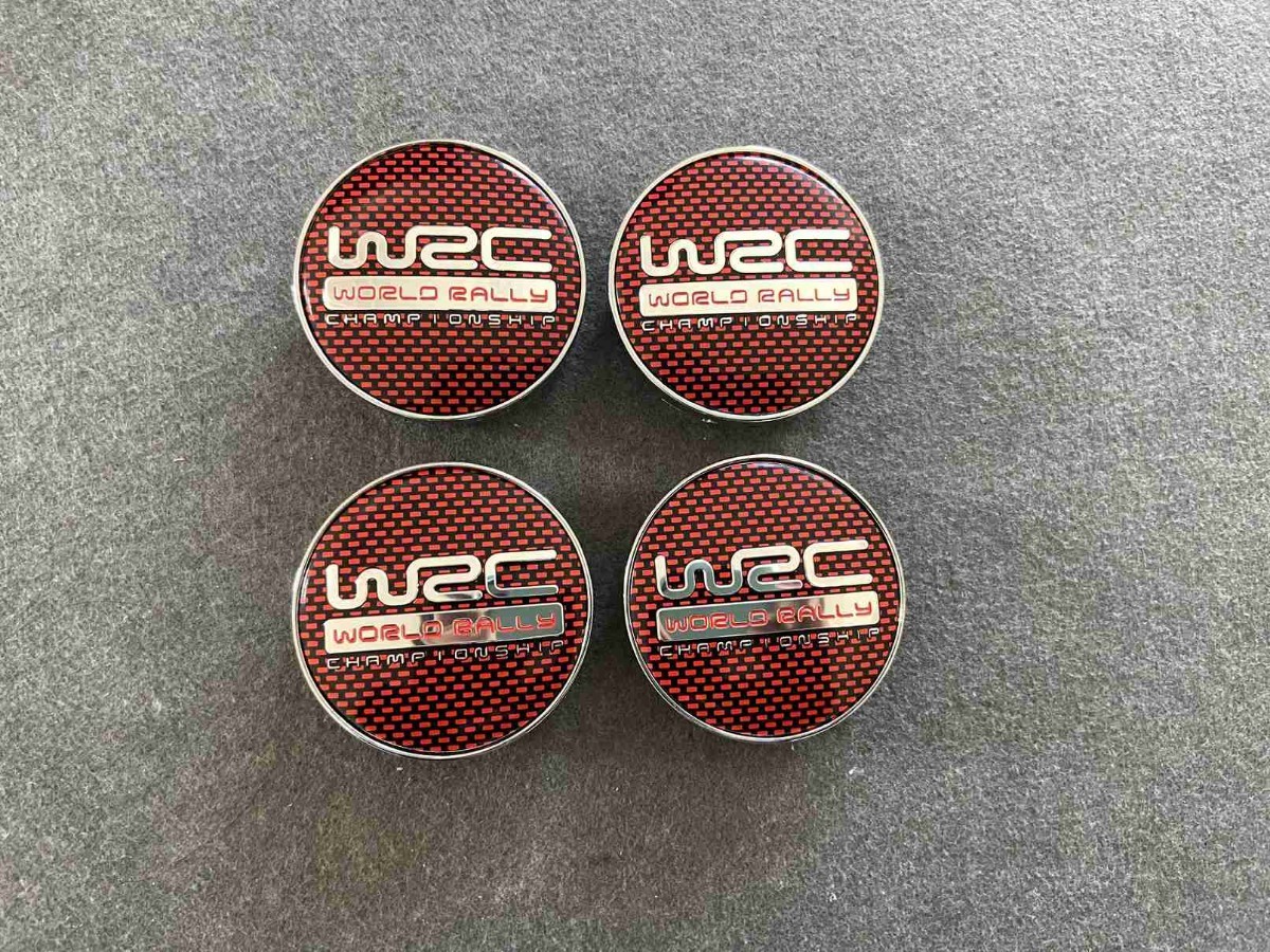 ★WRC WORLD RALLY★T1★ ホイールセンターキャップ ハブキャップカバー 車用 4個セット 外径60mm_画像1