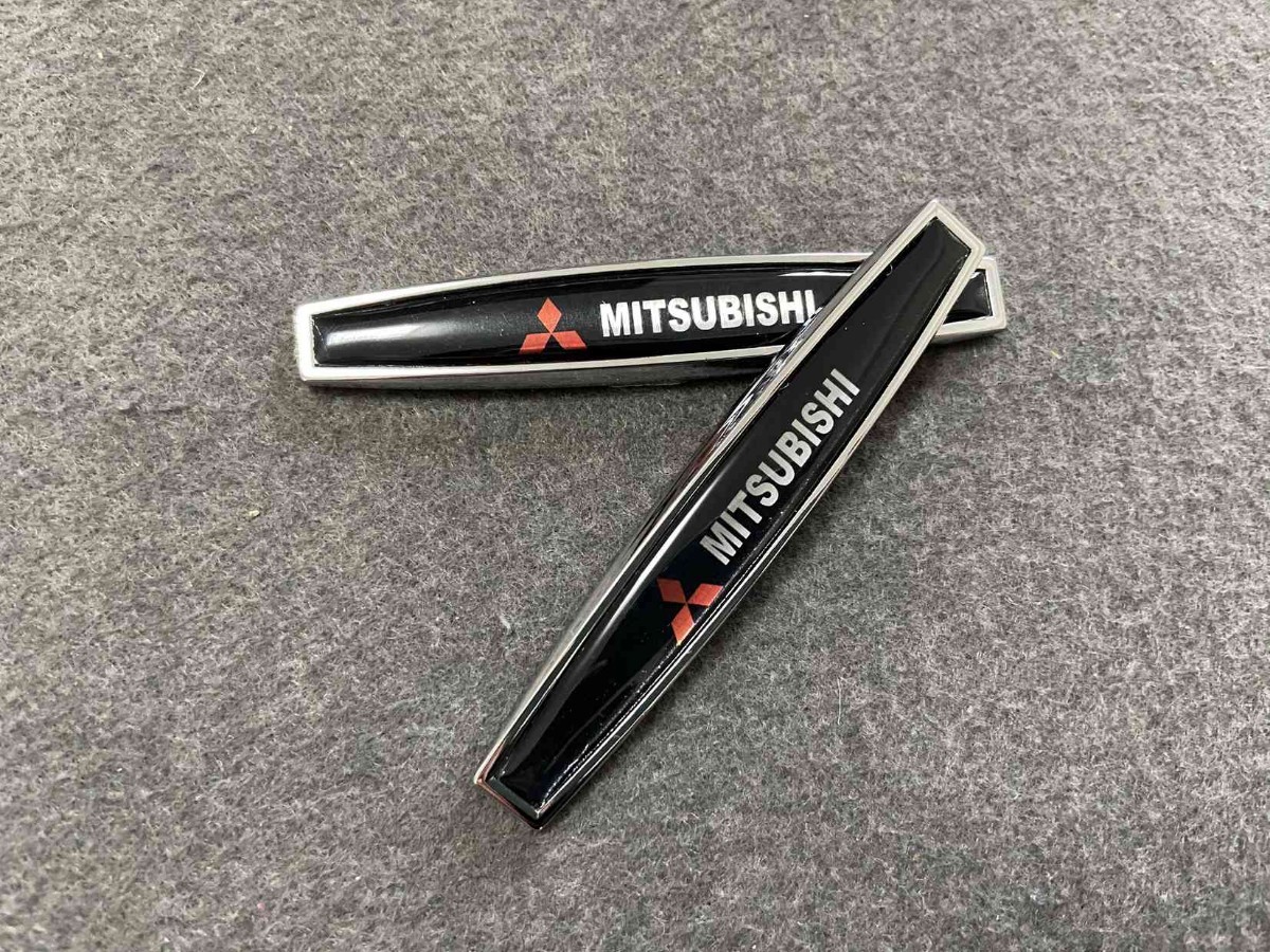 * Mitsubishi MITSUBISHI*115* металл стикер эмблема переводная картинка 2 шт. комплект автомобильный оборудование орнамент двусторонний лента . установка простой scratch ...