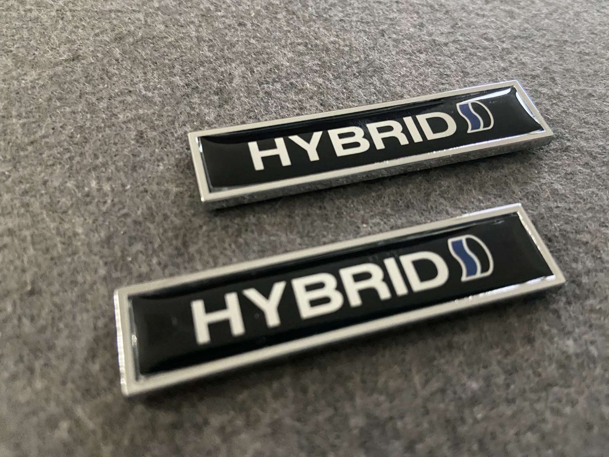 ★HYBRID★38★ ステッカー エンブレム デカール プレート スクラッチを隠す シール装飾 バッジステッカー 2枚セット_画像2