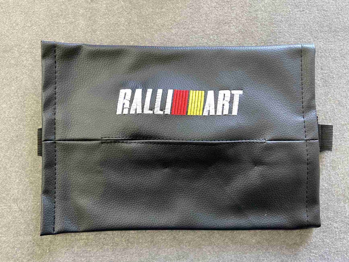 ★三菱 RALLI ART★13★ 車のティッシュ ティッシュケース 収納ポケット　車のティッシュボックス ティッシュ収納_画像2