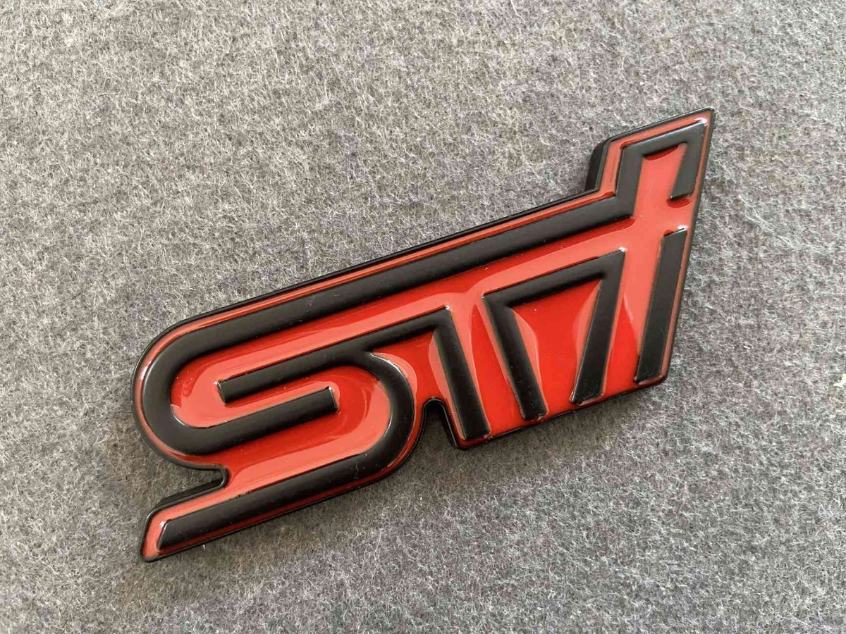 * Subaru SUBARU STI*14* передний эмблема решётка значок болт затянуть Logo значок решётка bachi автомобиль средний сеть *9.1*3.4CM*