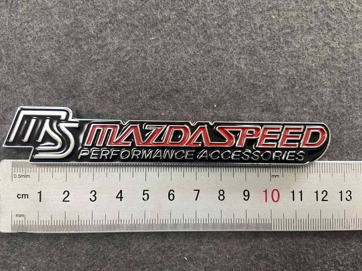 ★ マツダ MS MAZDA SPEED★23★フロント エンブレム グリルバッジ ボルト締め ロゴバッジ グリルバッチ 自動車中網★12.3*2CM★_画像6