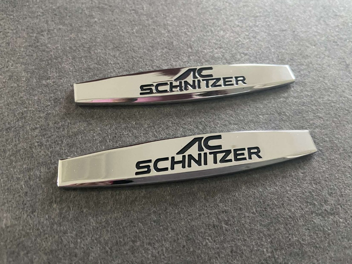 ★AC SCHNITZER BMW ★36★ 金属ステッカー エンブレム デカール 2枚セット 車用装飾 プレート スクラッチを隠す シール装飾_画像2