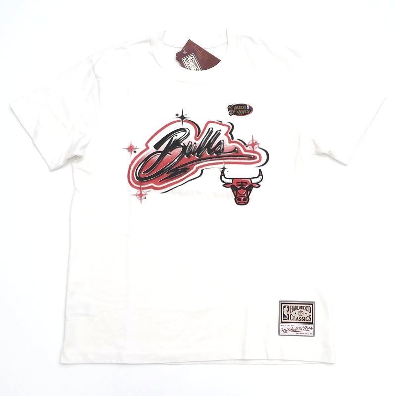 K03297Y77 未使用品 Mitchell&Ness/ブルズ Tシャツ 【サイズ：M】 ホワイト NBA Finals 1997 ミッチェルアンドネス_画像1