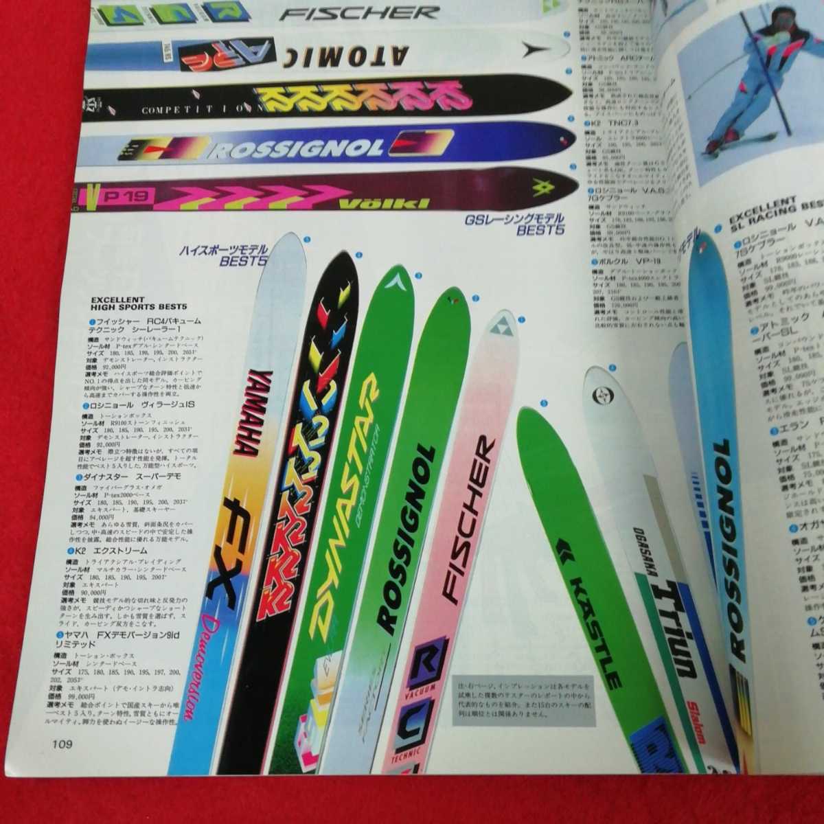 d-335 skier スキーヤー　'91No.1 1990年8月発行　山と渓谷社　特集　渡部三郎の快感バラレル&ウェーデルン　スキー雑誌 ※8_画像4