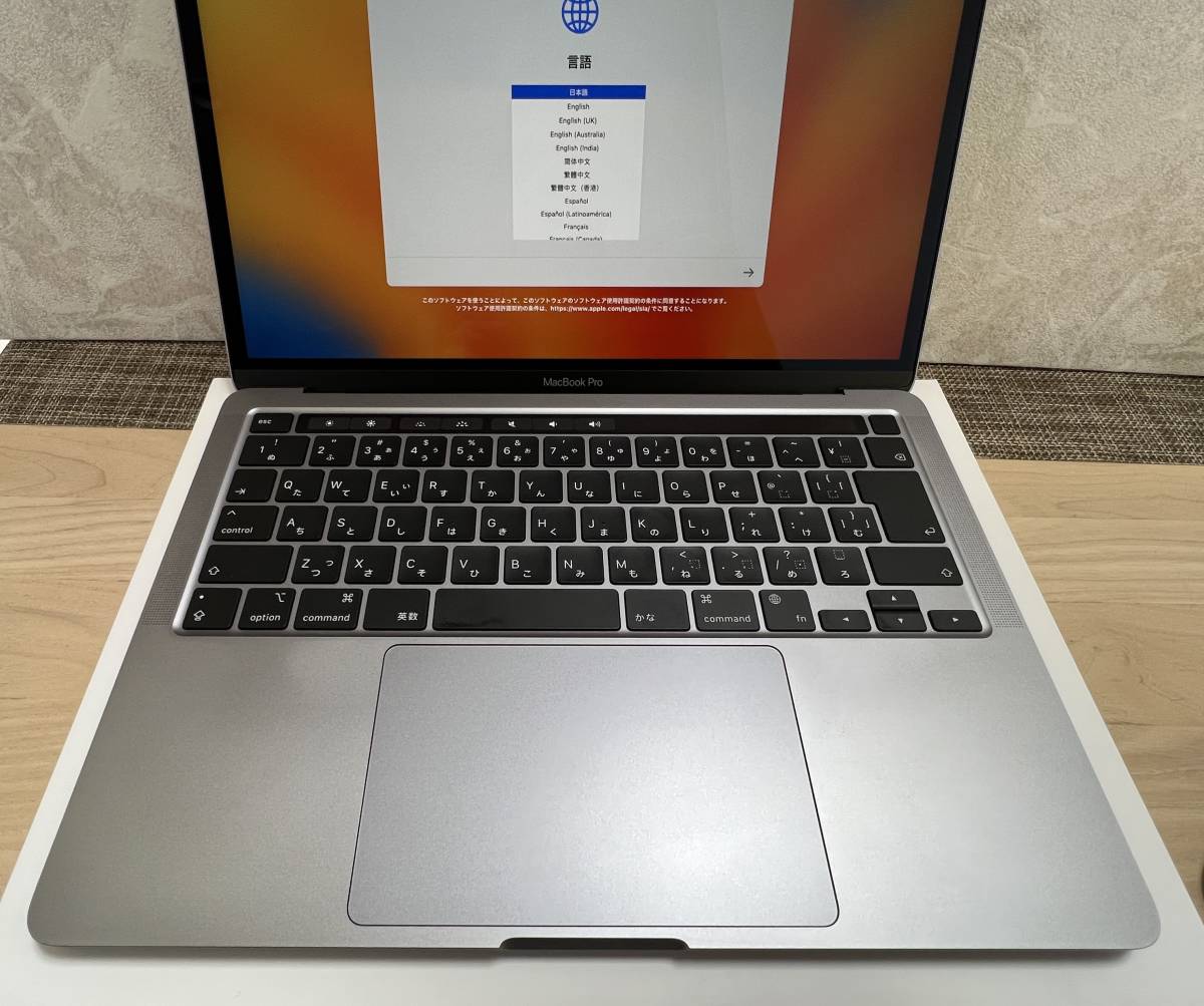 【1円〜】 Apple MacBook Pro 13.3インチ 2020 M1 メモリ16GB SSD512GB G11C2J/A 初期化済 / スペースグレイ_画像2