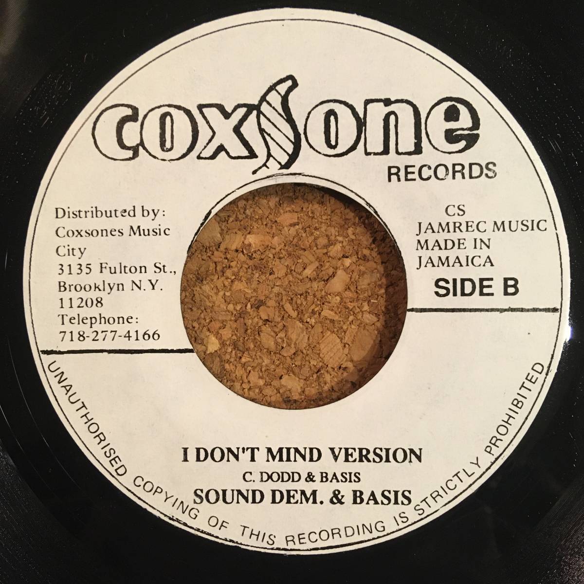 The Basis / I Don't Mind - I Don't Mind Version [Coxsone Records]の画像2