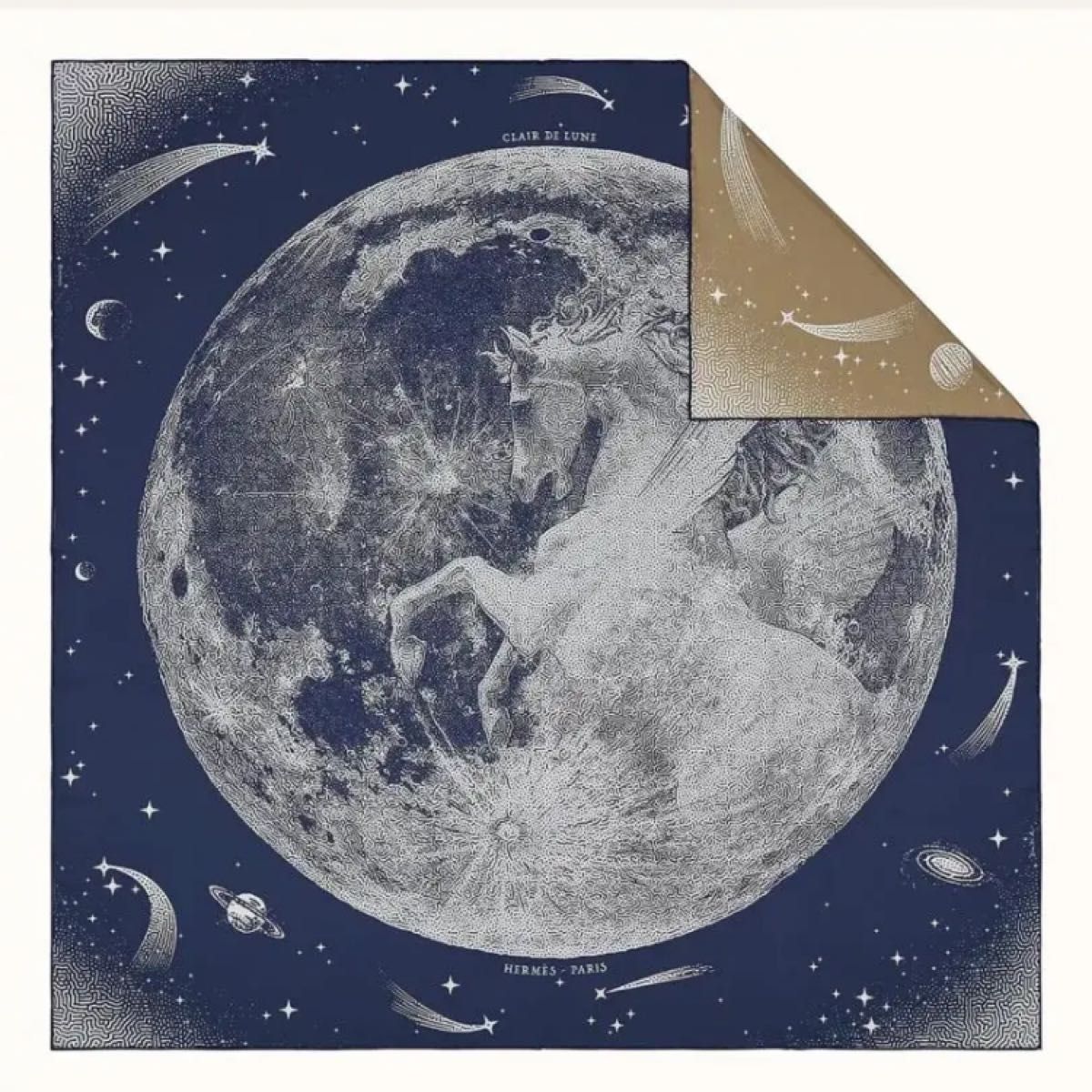 在庫限り!完売次第終了ぽっきりSALE 【入手困難】エルメス カレ90 DE ダブルフェイス Pocket Clair LUNE CLAIR de Tee Lune クレール・ドゥ・リュンヌ 値下げ!エルメス キャスケット マイルス Hサークル キャップ 完売品 入手困難