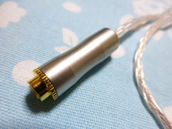 4.4mm5極 (メス) → XLR コネクタ 3ピン×2 変換ケーブル 6N純銀撚り線 + PureOCC 八芯 ブレイド編み込み 高品質 トープラジャック 50cm_画像2