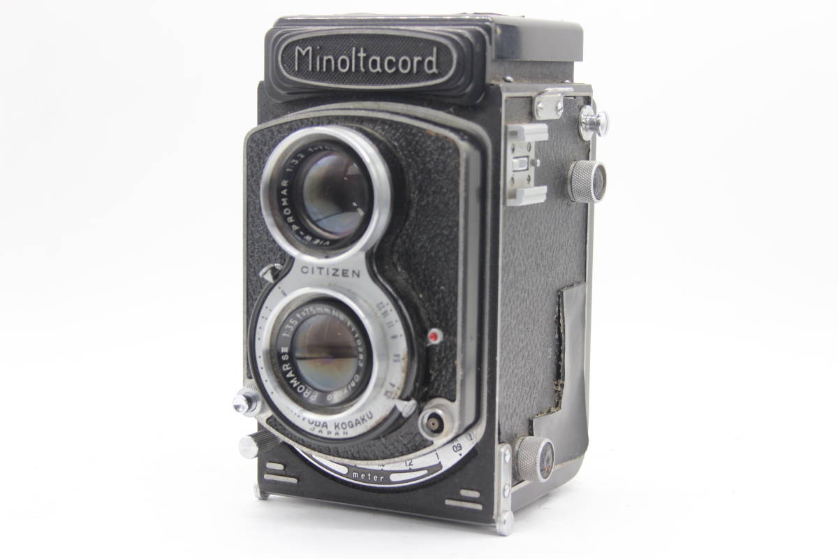 シルバーグレー サイズ 完全動作品♪ MINOLTA AUTOCORD 75mm F3.5
