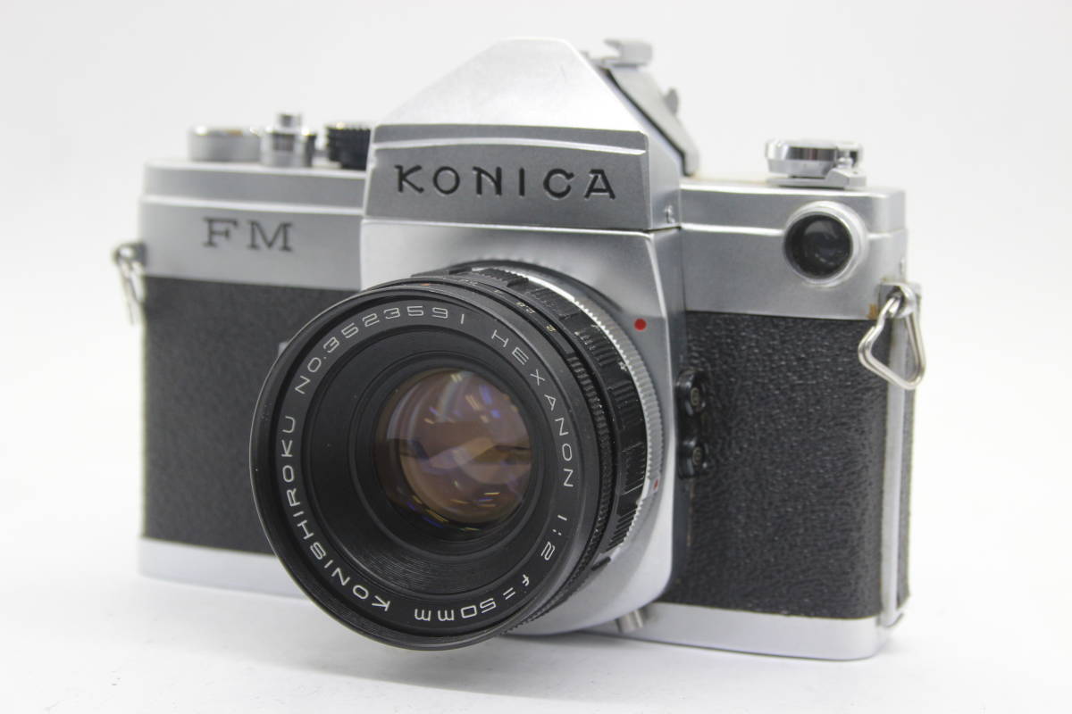 【返品保証】 コニカ Konica FM Hexanon 50mm F2 ボディレンズセット C3814_画像1