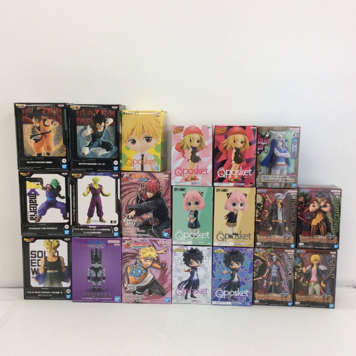 アニメ400点キャラクターグッズまとめ売り、ワンピース、ドラゴンボール、呪術廻戦 ドラゴンボール売り上げ プライズフィギュアまとめ売り