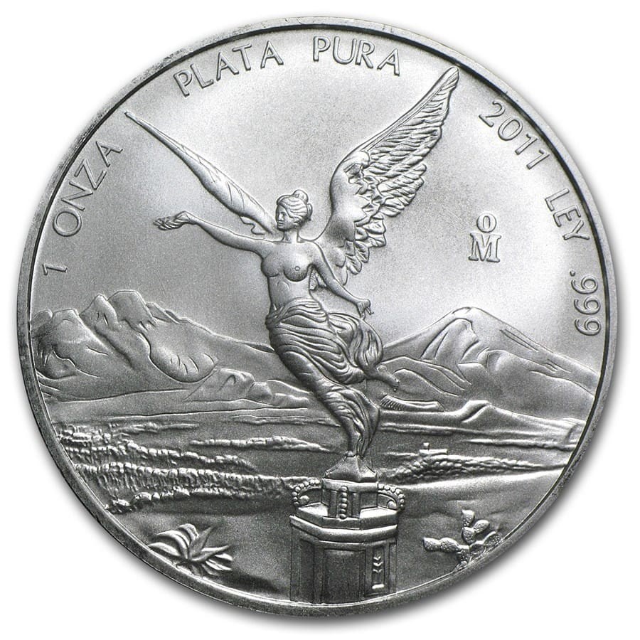 [保証書・カプセル付き] 2011年 (新品) メキシコ「リベルタッド」純銀 1オンス 銀貨