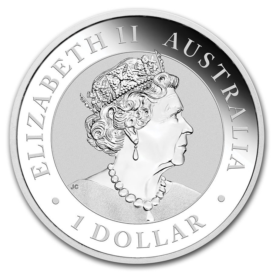 [保証書・カプセル付き] 2020年 (新品) オーストラリア「オナガイヌワシ・ワシ」純銀 1オンス 銀貨_画像2