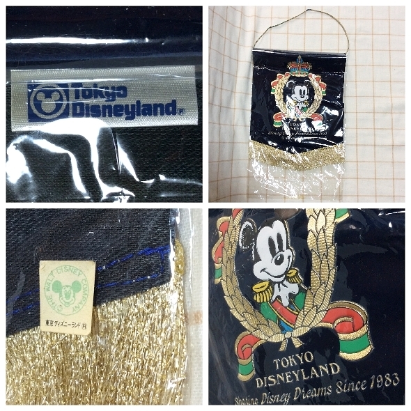 曲がり、汚れなどあり 現状品 1983 ペナント 東京ディズニーランド