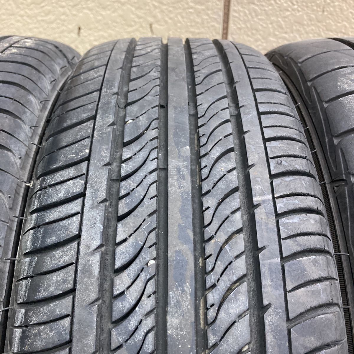 バリ山！165/55R15 ダイハツ純正 ENKEI製 15×4.5J+45 PCD100/4H 高級タイヤ ダンロップ ルマンV 2019年製×2 KENDA KR23A 2016年製×2 4本_画像8