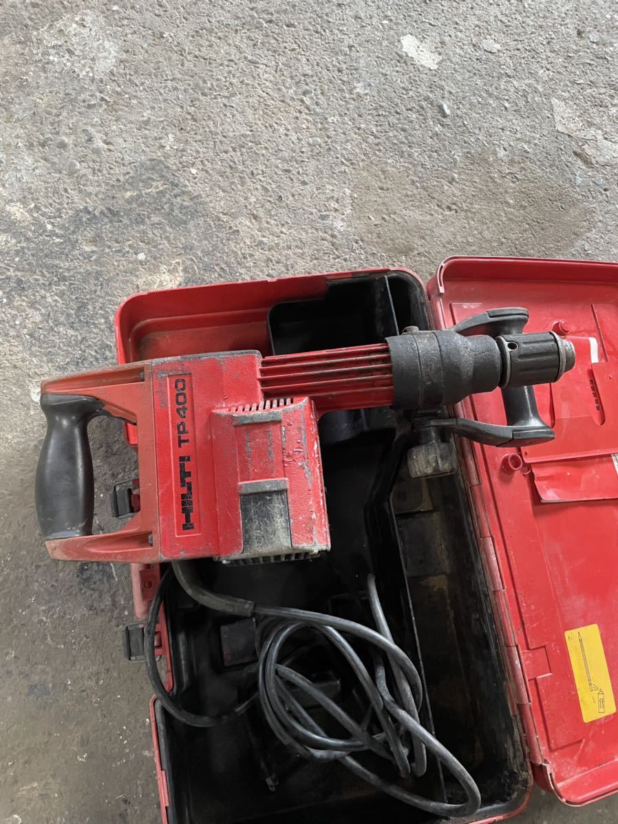 HILTI Hill tiTP400 electric breaker chipping machine hammer drill electric hammer hammer drill 100V 50-60Hz 1020W case attaching used operation verification settled 