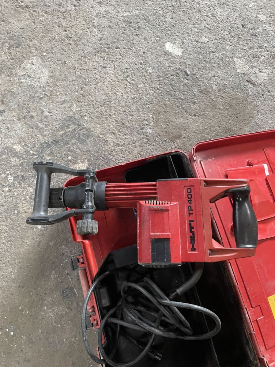 HILTI Hill tiTP400 electric breaker chipping machine hammer drill electric hammer hammer drill 100V 50-60Hz 1020W case attaching used operation verification settled 