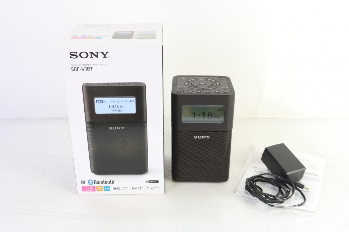 [to пара ] SONY Sony SRF-V1BT Bluetooth c функцией FM/AM радио AC адаптор имеется CA310CAA61