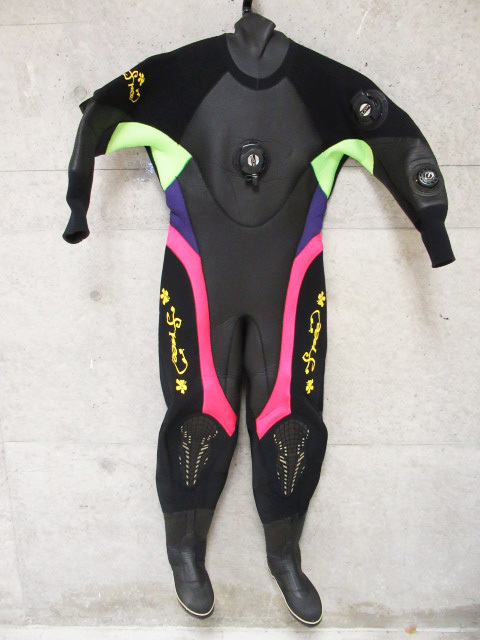 World Dive ワールドダイブ Free ドライスーツ 着丈 約153cm ダイビング 管理5U0119DQの画像1