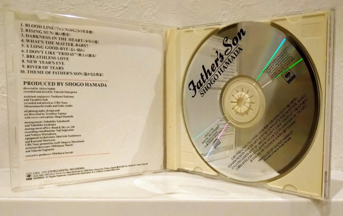 スリーブケース　ブックレット付　中古CD　浜田省吾 「FATHER'S SON / ファーザーズ サン」_画像5