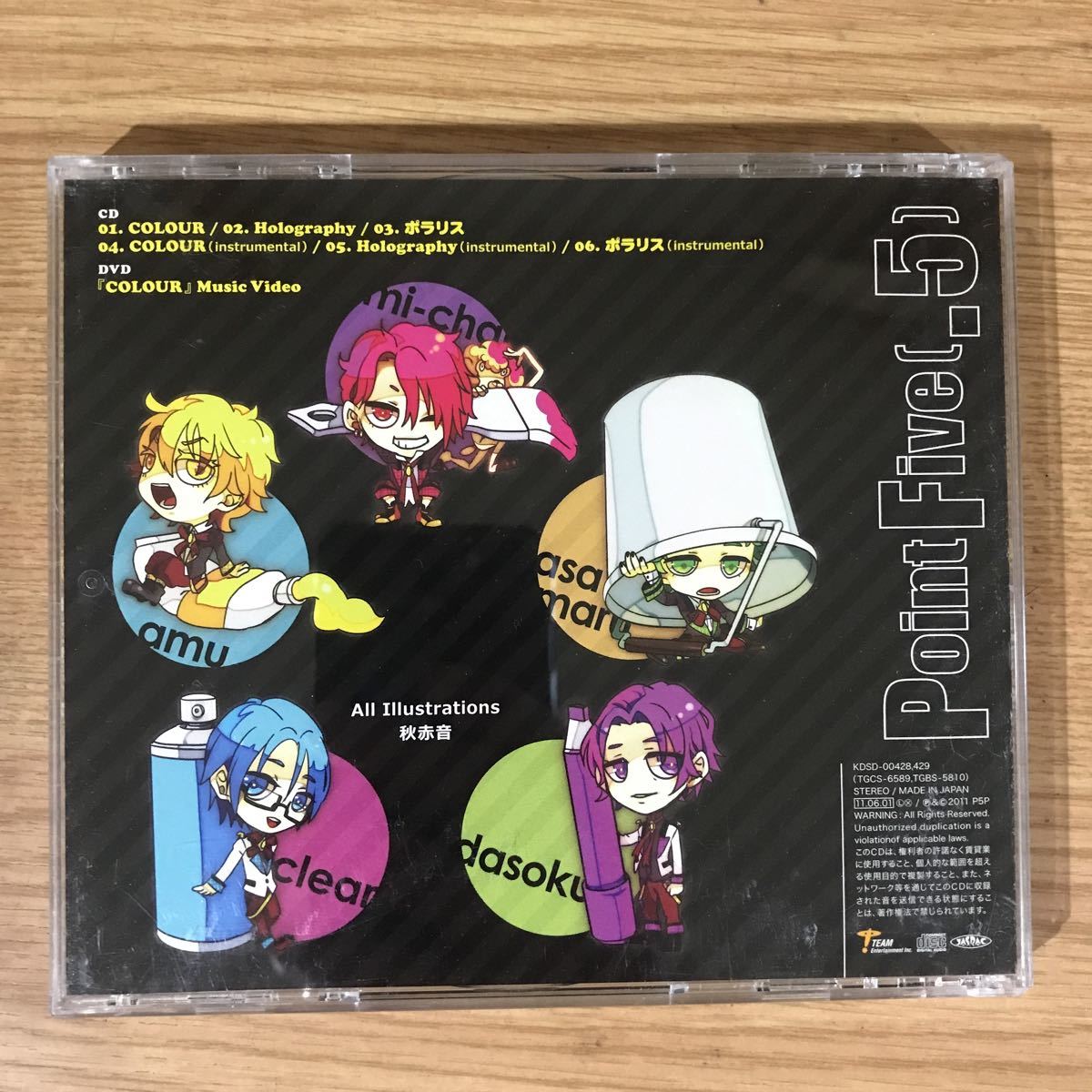 342 中古CD100円 Point Five COLOUR(初回生産限定盤)(DVD付)_画像2