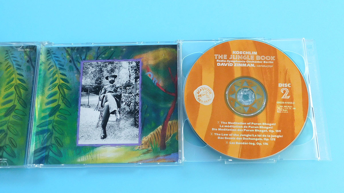 ★2枚組CD シャルル・ケクラン：交響詩集「ジャングル・ブック」★ジンマン、ベルリン放送交響楽団、junglebook_画像5