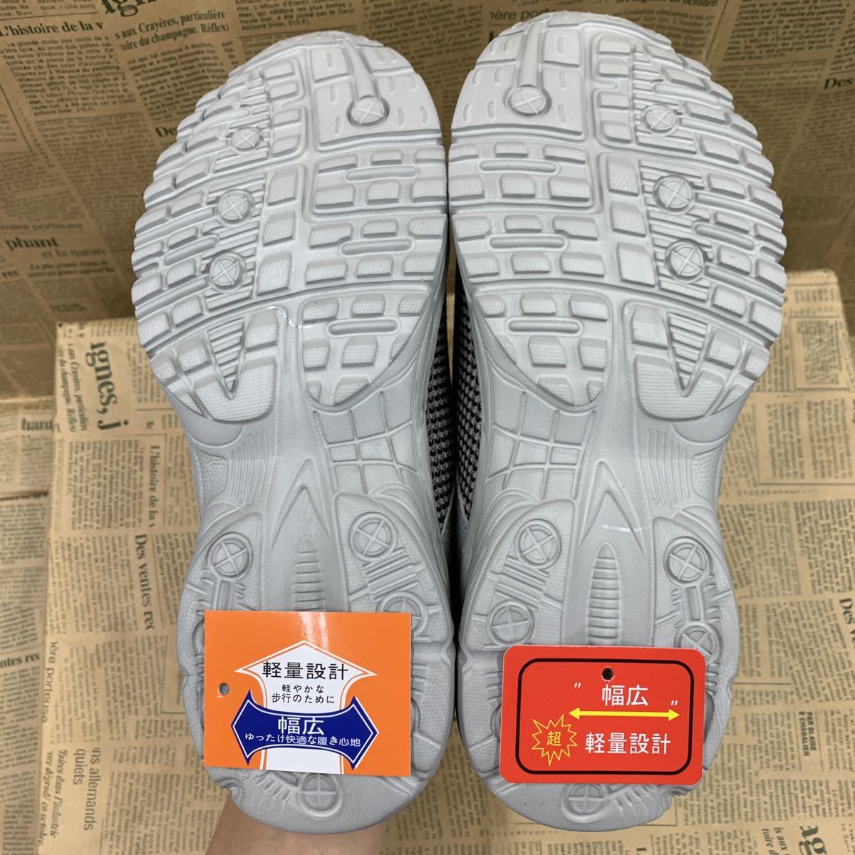  new goods men's S size 24.0-24.5cm light weight sabot sandals sport sandals sabot sneakers clog sandals clog shoes gray osw1269