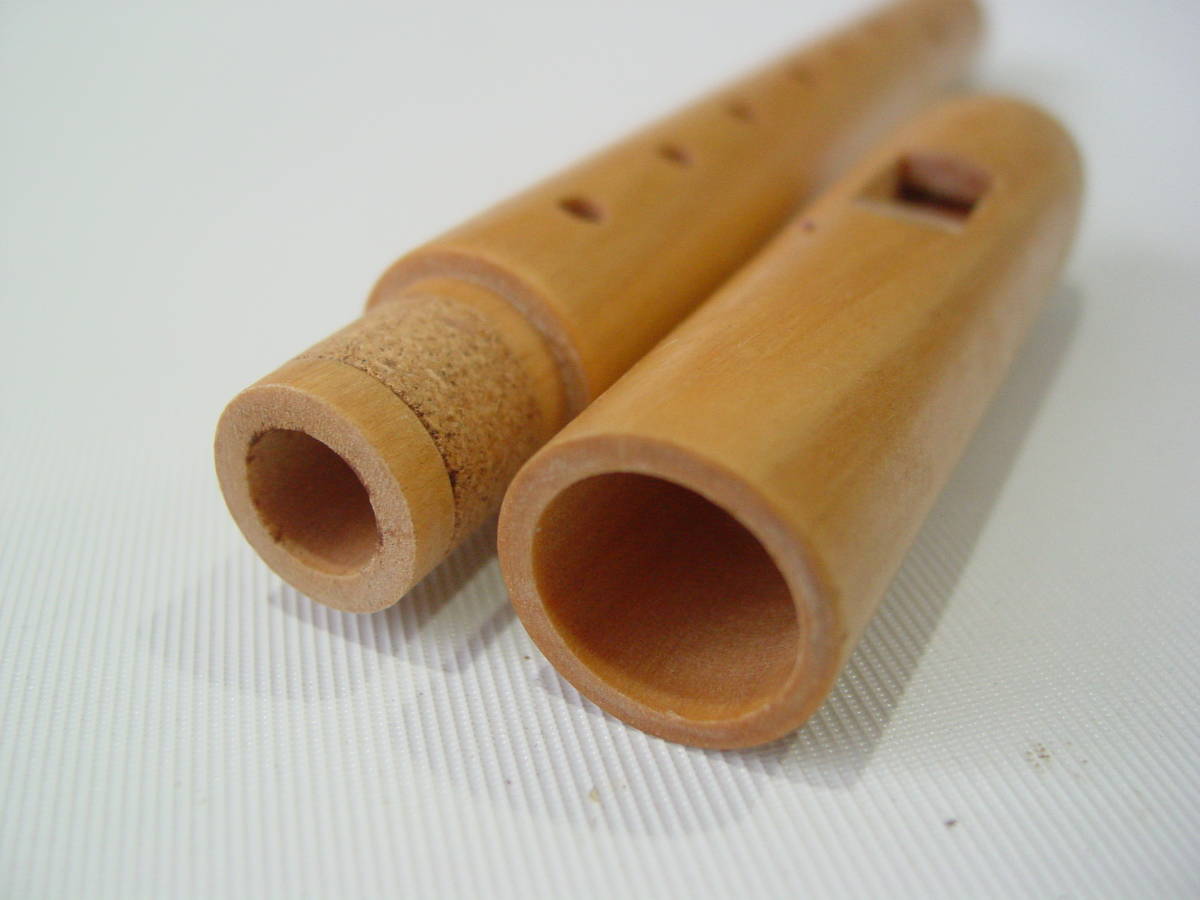 ★管楽器 木製 縦笛 タテ笛 ソプラノ リコーダー 全長22.8cmの画像9