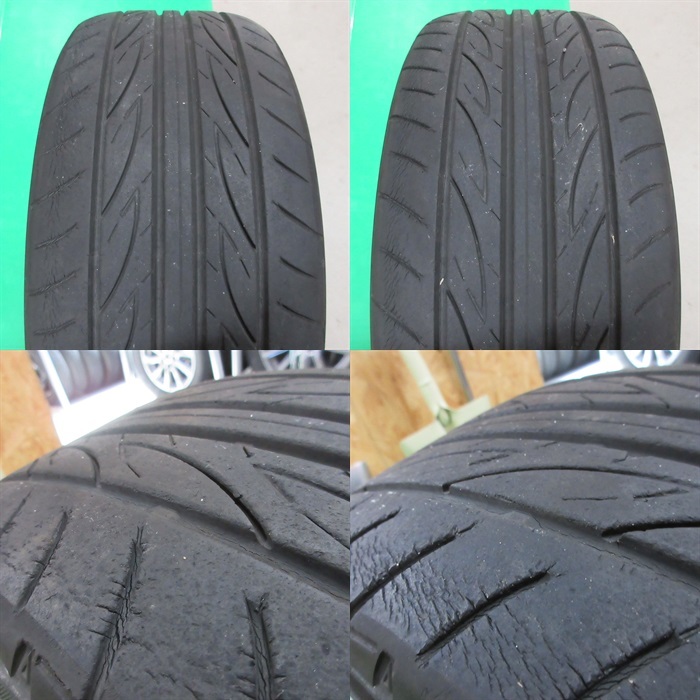 レクサスIS純正 夏タイヤ 70%山 225/40R18 8J +45 - 255/40R18 8.5J +50 YOKOHAMA ADVAN FLEVA 4本 5穴PCD114.3 LEXUS純正 中古新潟_画像9