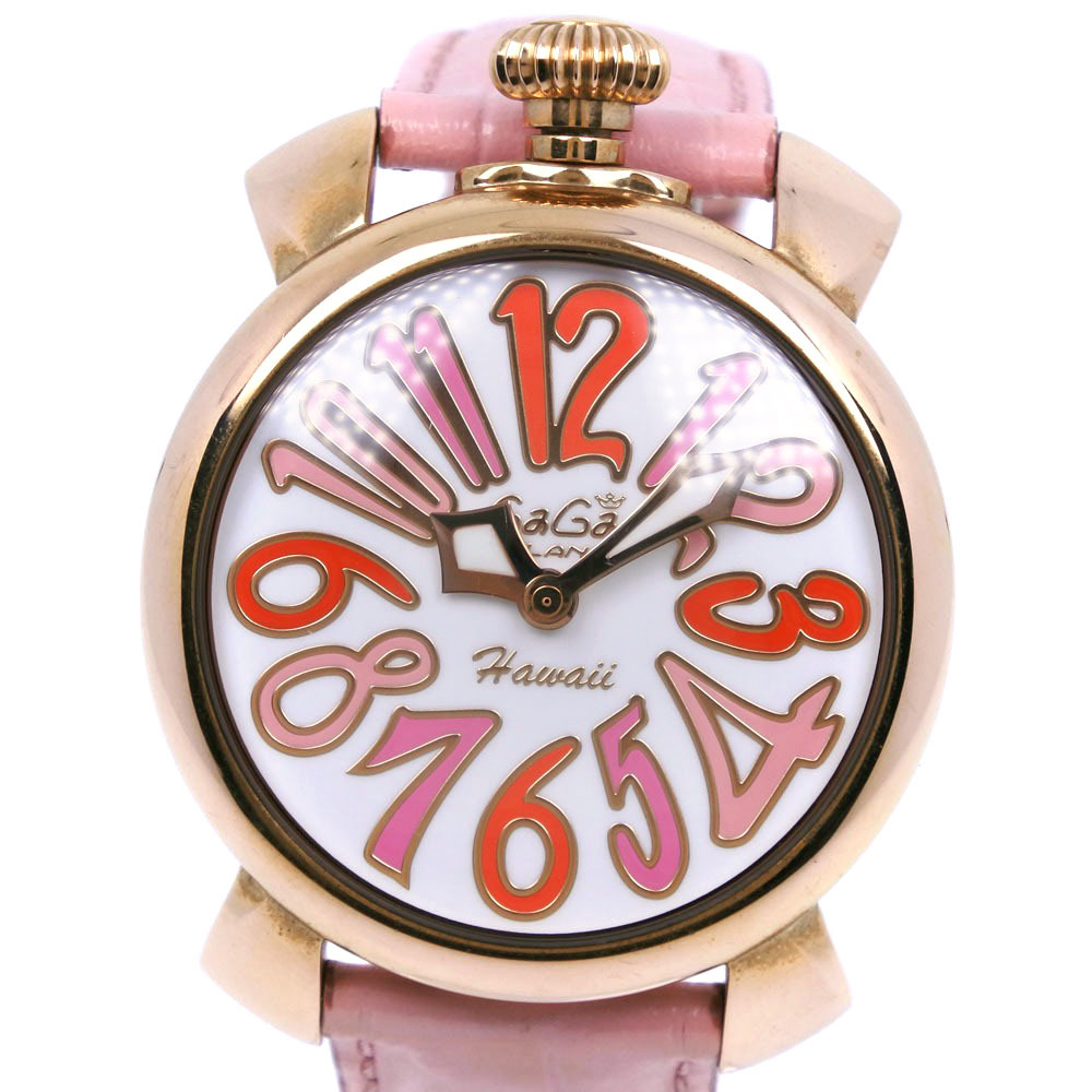 オンライン限定商品】 ピンク SS×レザー 腕時計 5012.WH.KALA